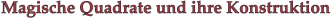 Magische Quadrate: Logo